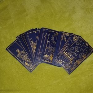 Large Blue Tarot Cards